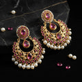 Pearl Drop Chandbali Earrings