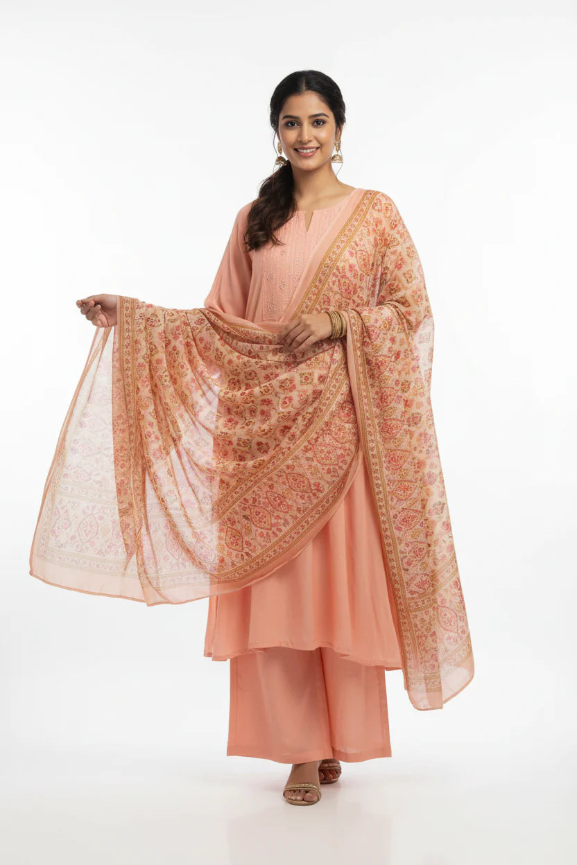 Printed Palazzo Suit Set