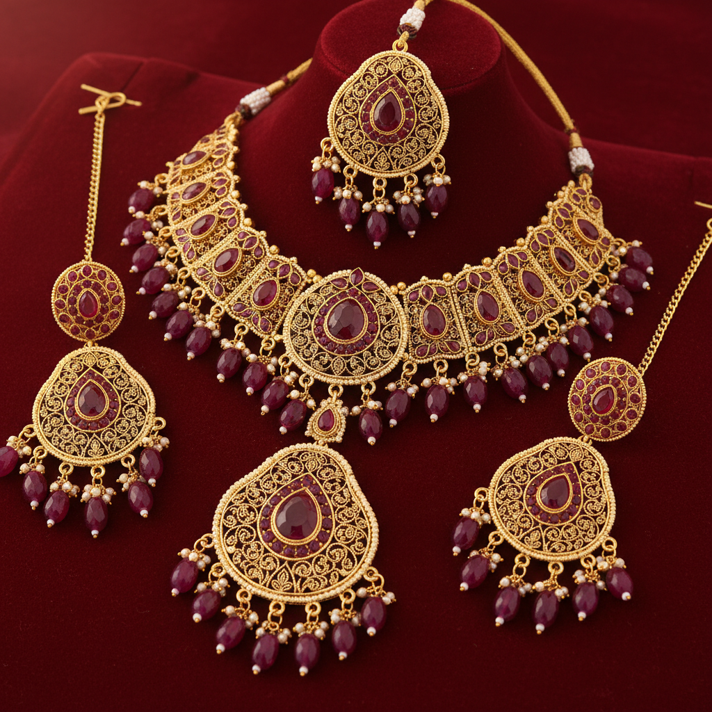 Grand Bridal Jewellery Complete Set