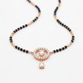 Modern Rose Gold Mangalsutra Necklace