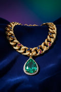 Bold Gemstone Statement Necklace